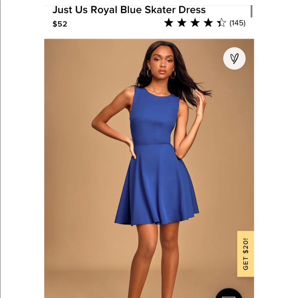 Lulu’s Royal Blue Skater Dress